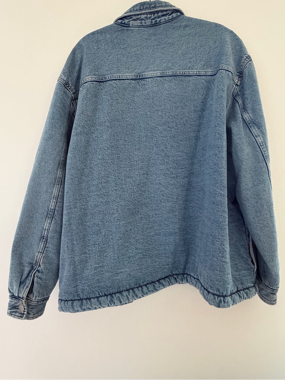 H&M Men’s Jean Jacket Sherpa Fleece Lined Denim- Size XXL - Picture 2 of 4